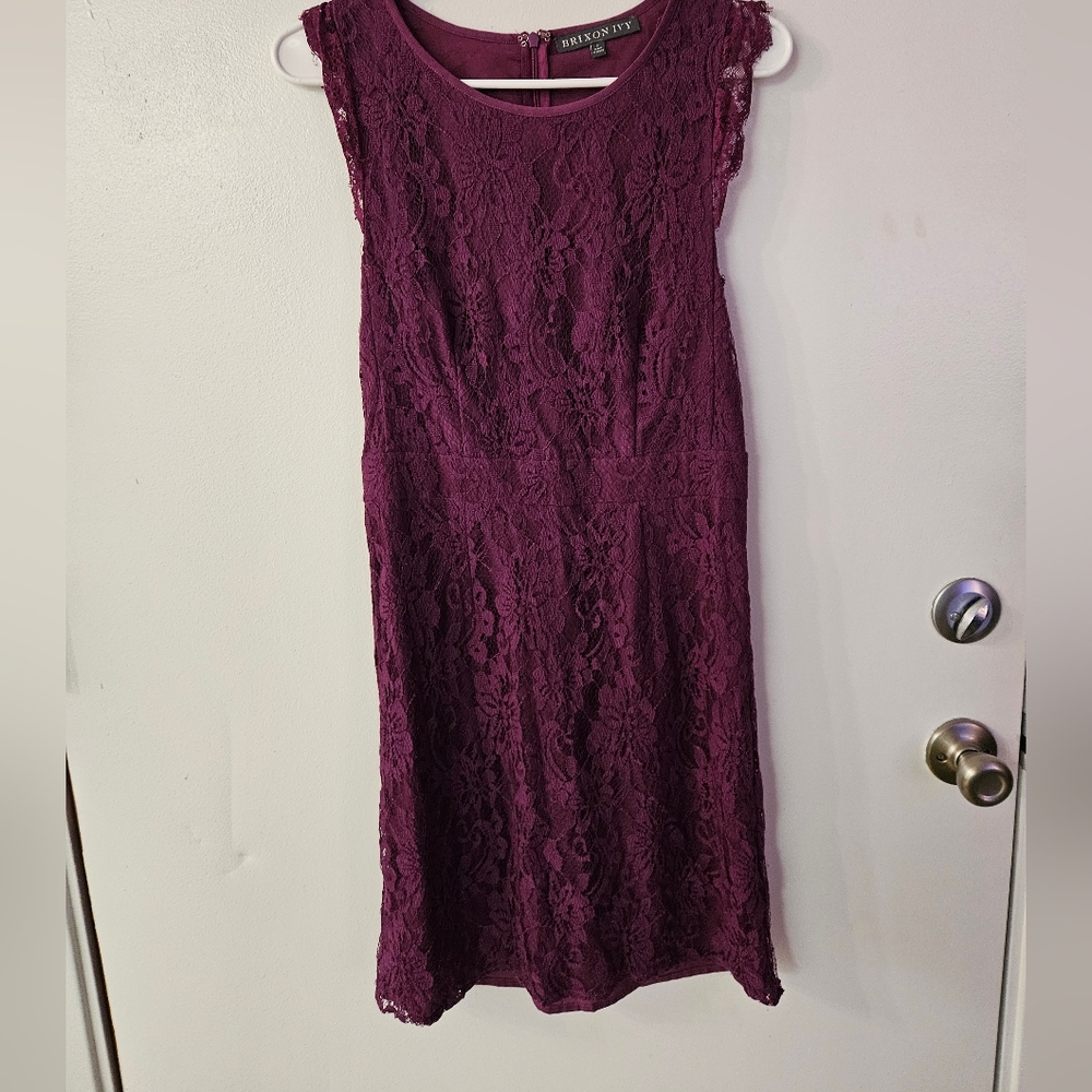 Brixon Ivy Plum Lace Dress